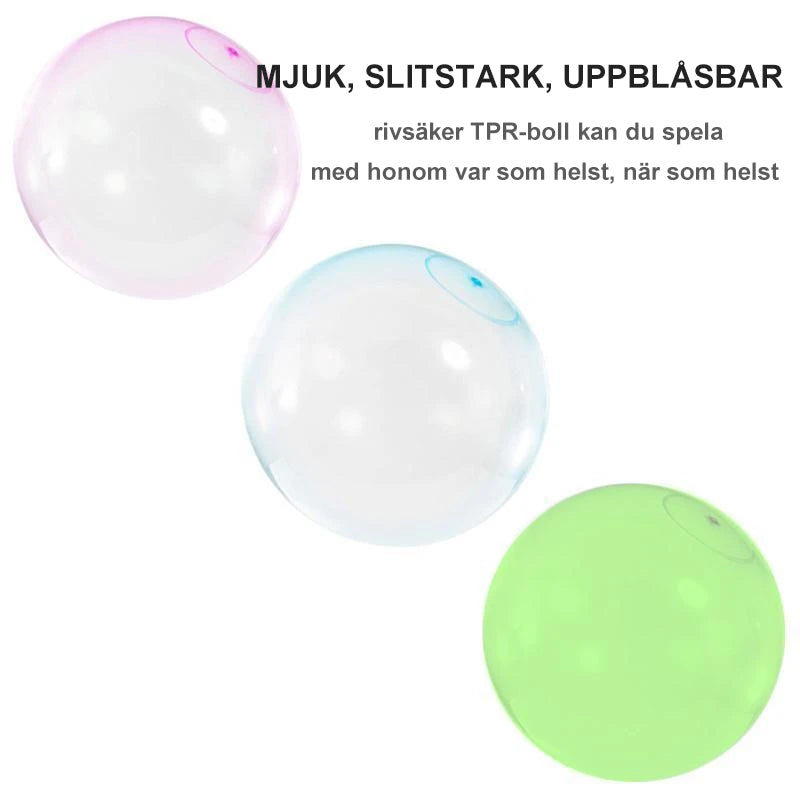 Uppblåsbar bubble Ball - rolig utomhuslek