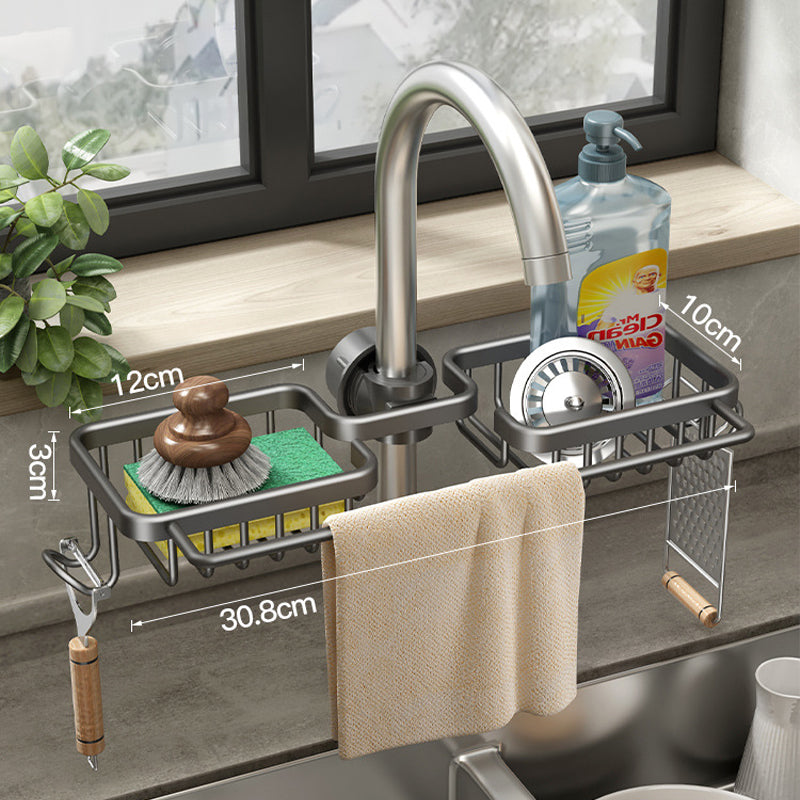 Rostskyddad Space Aluminium Faucet Rack- Köp 2 gratis frakt