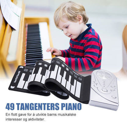 Roll-up digital piano