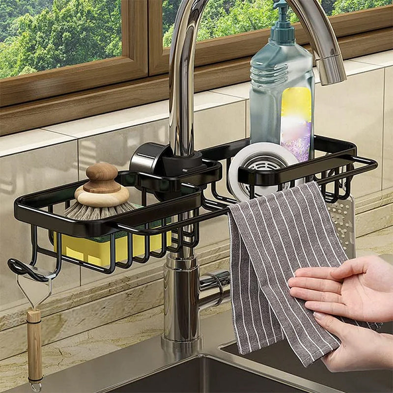 Rostskyddad Space Aluminium Faucet Rack- Köp 2 gratis frakt