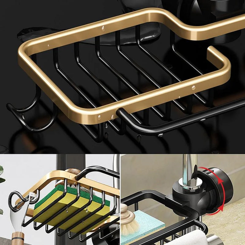 Rostskyddad Space Aluminium Faucet Rack- Köp 2 gratis frakt