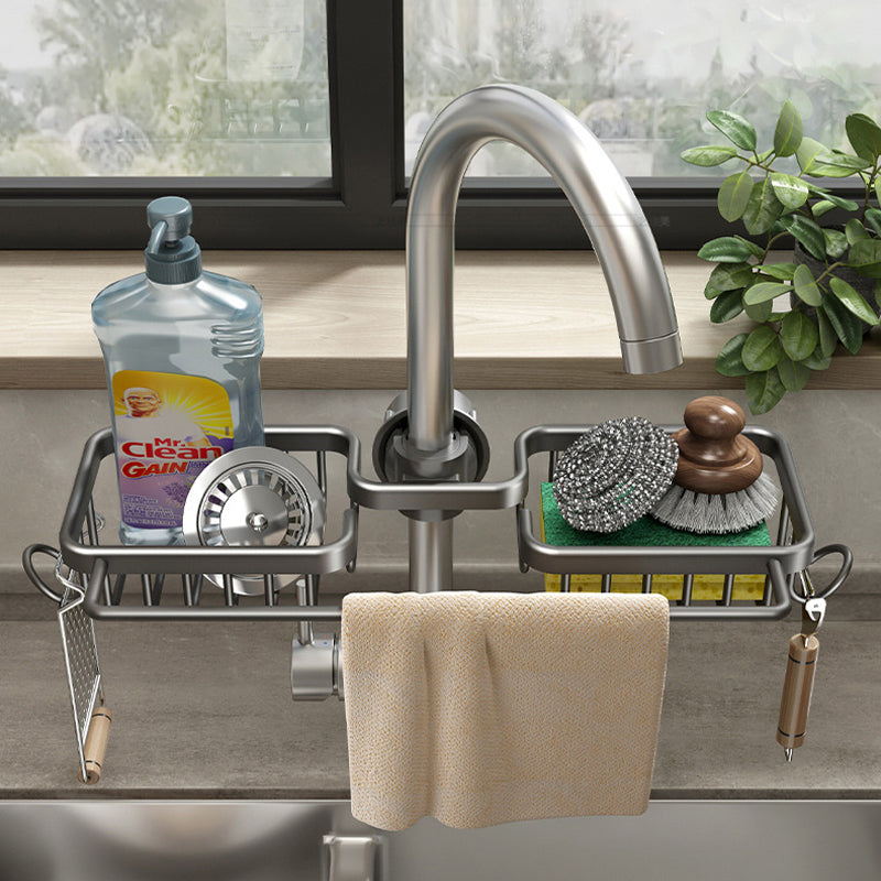 Rostskyddad Space Aluminium Faucet Rack- Köp 2 gratis frakt