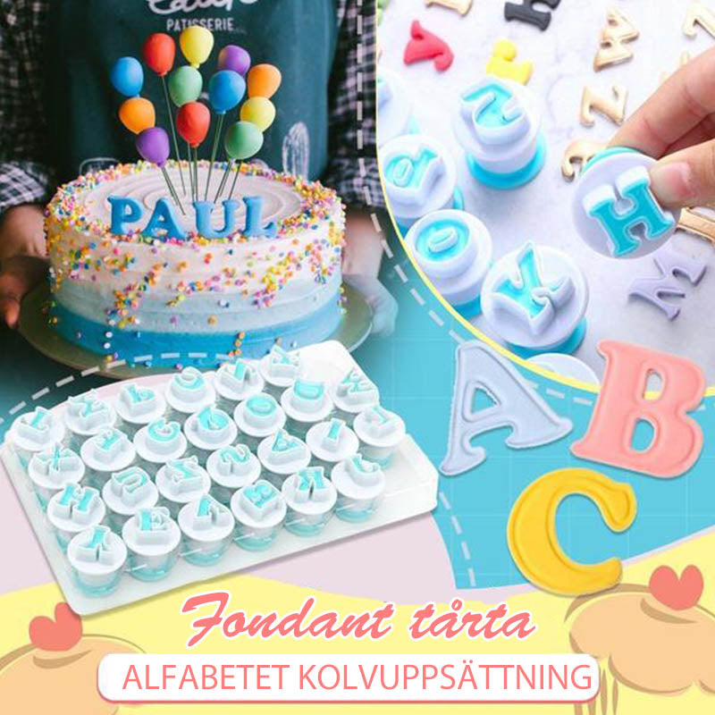 Utskrift av Fondant Kaka verktygssats