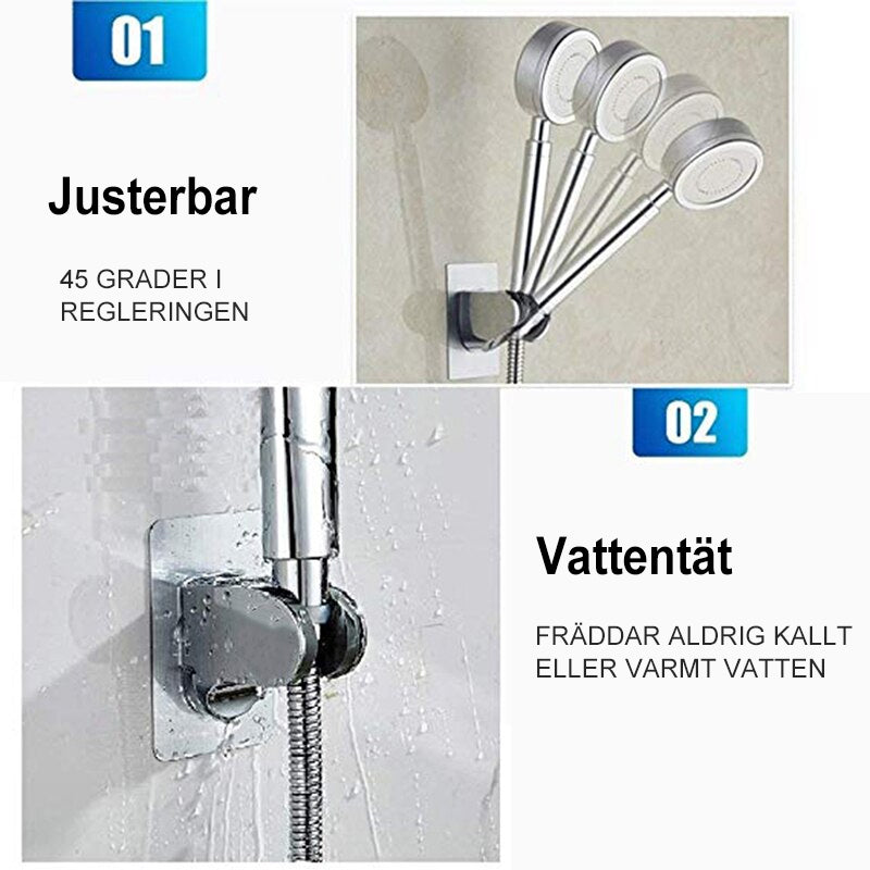 Självhäftande duschhuvudshållare