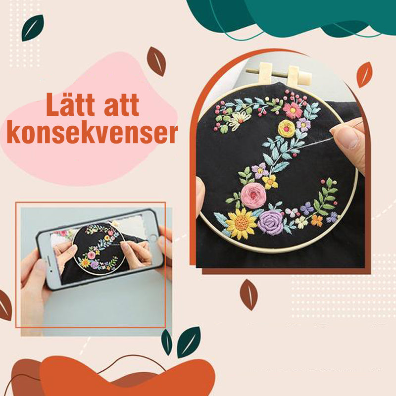 Bokstäver Broderi | Gör det själv- paket