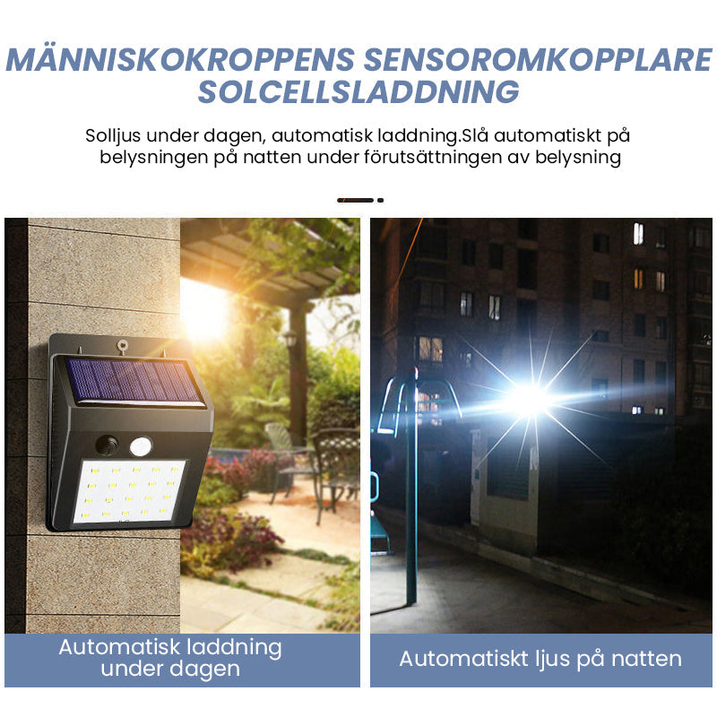 Rörelsesensor solar LED-ljus