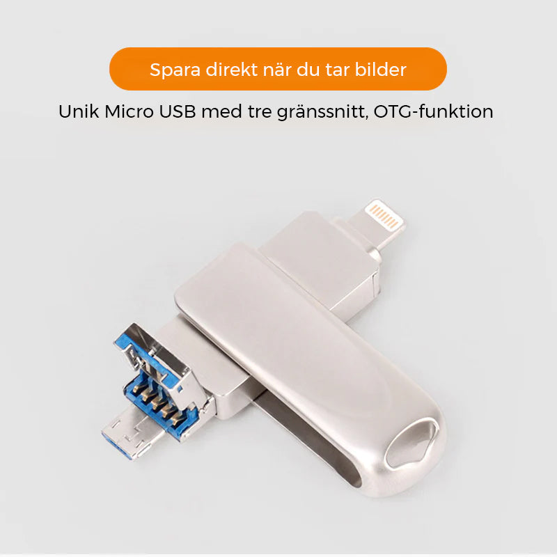 3-i-1 USB-minne