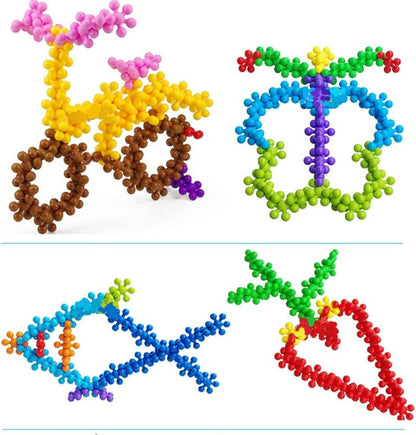 Interlocking byggklossar pedagogiska leksaker