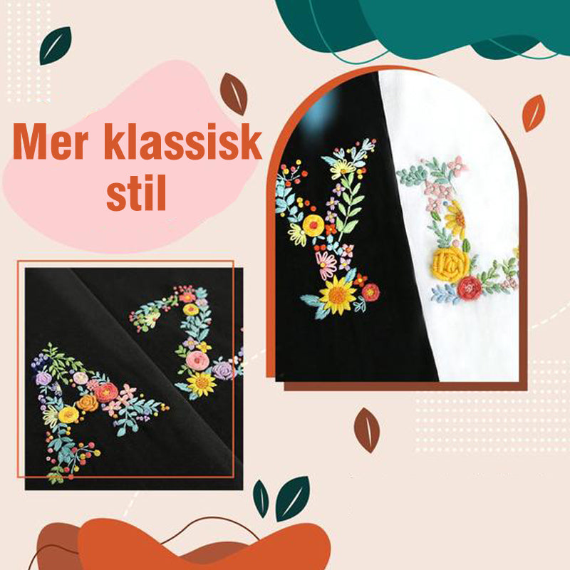 Bokstäver Broderi | Gör det själv- paket