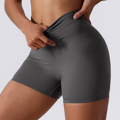 Sculpting V-Rygg Rynkade Shorts