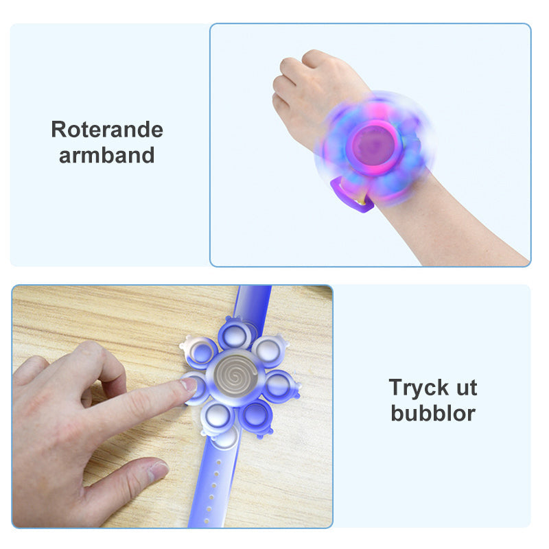 Snurrande popbubblarmband