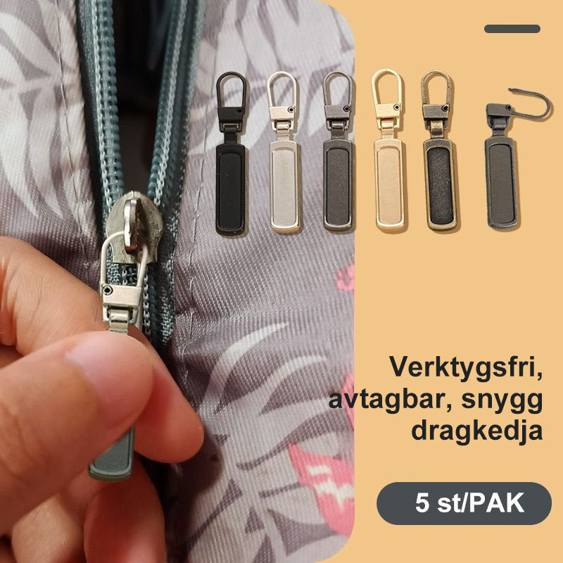 Snyggt flexibelt avtagbart dragkedjehandtag