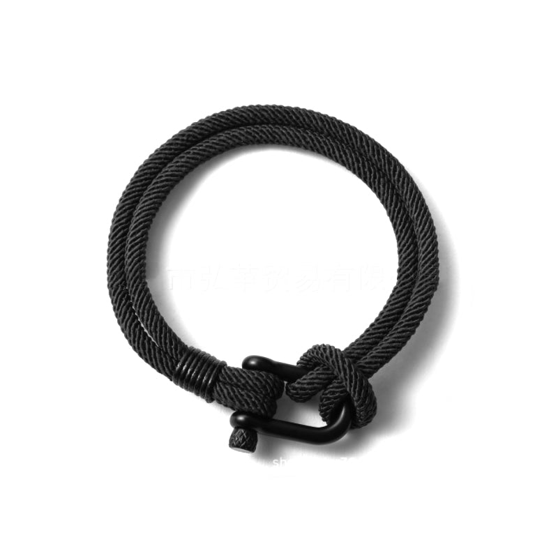 U-format Nylon flätat armband