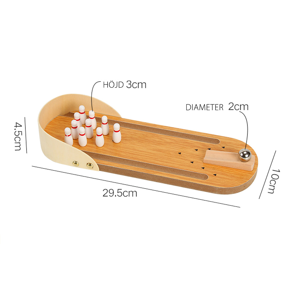 Mini bowling | Träspel för barn över 3 år