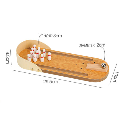 Mini bowling | Träspel för barn över 3 år