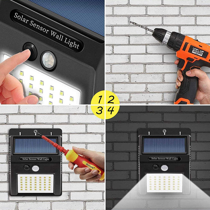 Rörelsesensor solar LED-ljus