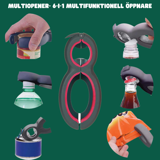 MultiOpener™ - 6-i-1 multifunktionell öppnare