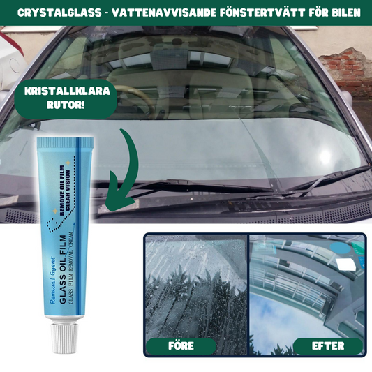 CrystalGlass™ – Vattenavvisande Fönstertvätt För Bilen