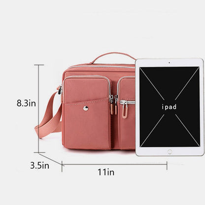 Lätt multi-pocket messenger-väska