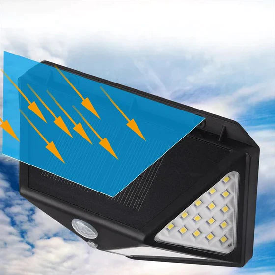 Solar Wall Light™ - Utomhus solcellslampa 100 LED