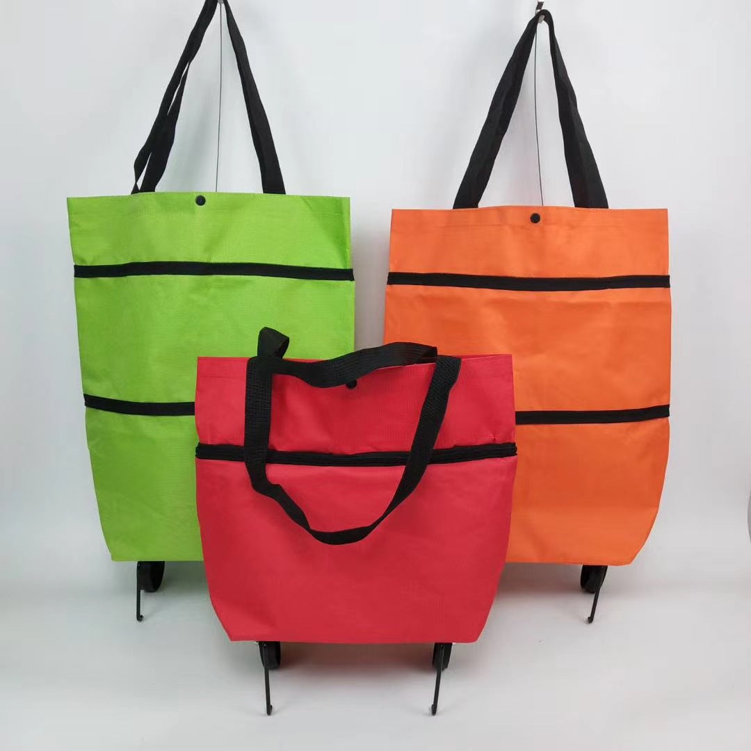 2 In 1 Bag™ Hopfällbar shoppingväska med hjul