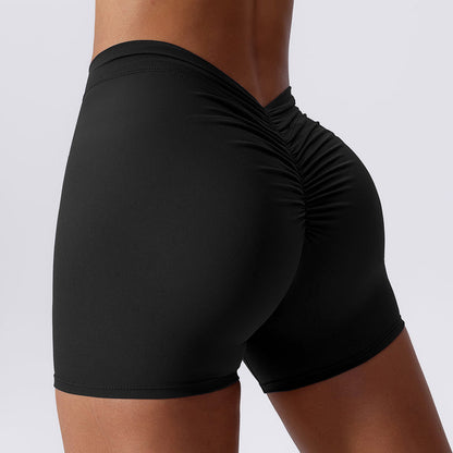 Sculpting V-Rygg Rynkade Shorts